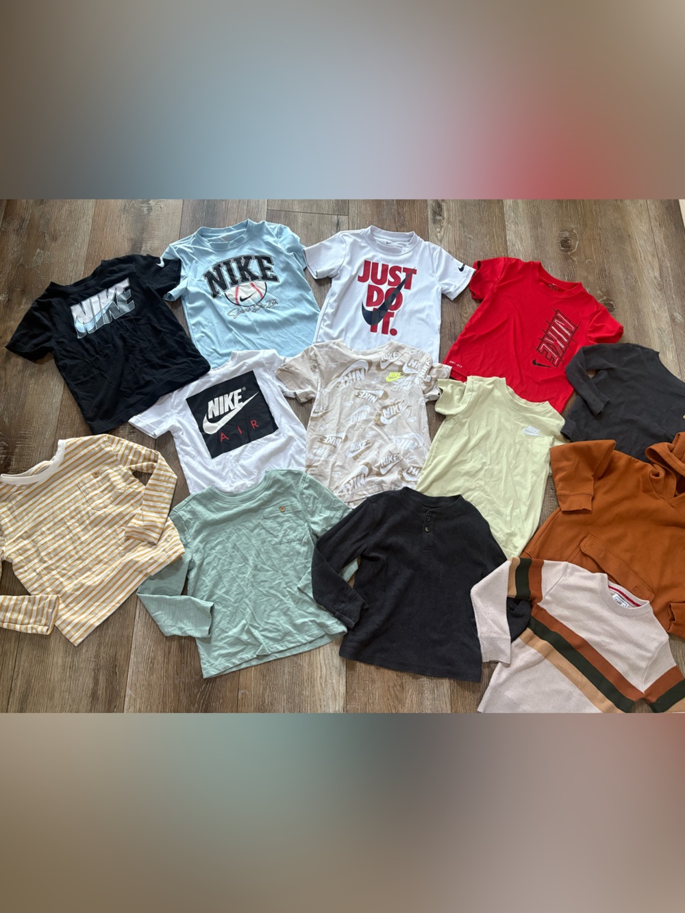 Nike Kids Assorted Short Sleeve Tee Lot - Black, White, Light Blue, Red, Mint